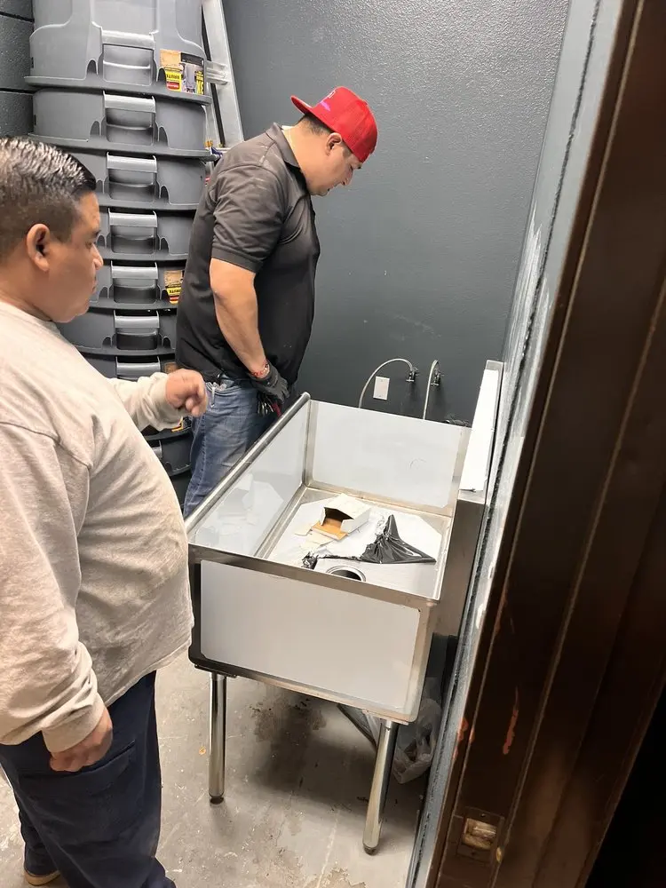 Commercial plumbing and sink installation in Clarkston